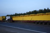 JSC «Tatstal» transportation of crane parts for the construction of the plant