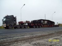 Перевозка частей крана Demag 4000 cc