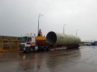 Transportation of fiberglass pipes