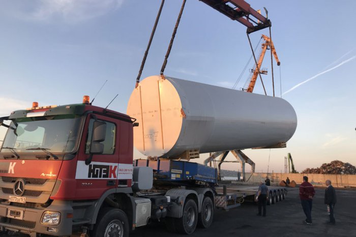 Transportation of beer tanks for LLC «Ipatovsky Brewery»