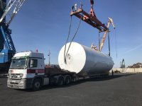 Transportation of beer tanks for LLC «Ipatovsky Brewery»