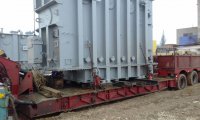 Перемещение и выгрузка Трансформатора ТРДН-63000/110-У1 такелаженым способом