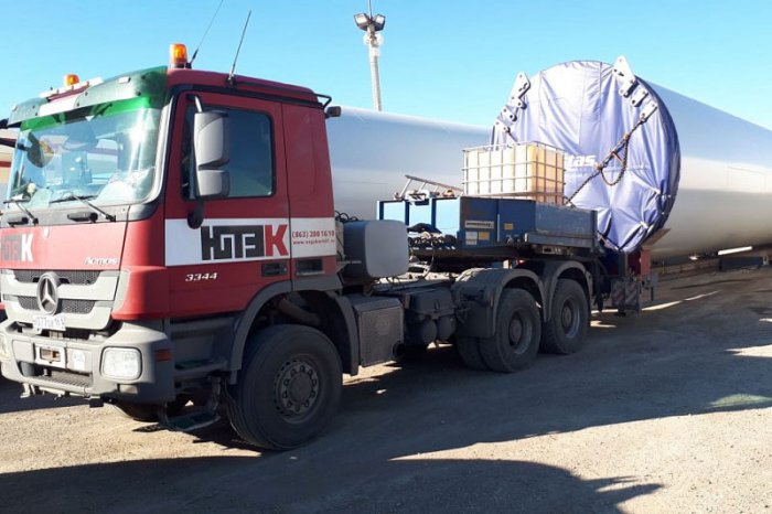 Перевозка оборудования VESTAS для Ветровой электростанции в Ерейментау 45 МВт и 50 МВт