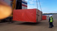 Transportation of a part of the bio-packaging plant for Flex Films Rus LLC